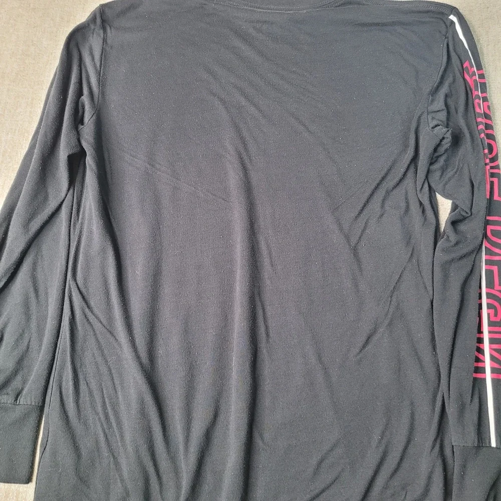 True Religion Mens Flipped Logo Long Sleeve T-Shirt Black Multi 203260 S